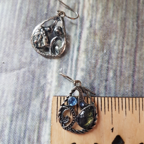 Vintage teardrop earrings - Picture 4 of 4